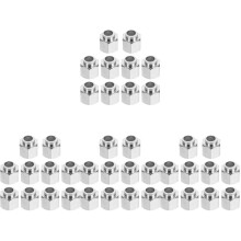 40Pcs Silver Hand Twist Leveling Nuts Made of Durable Carbon Steel
