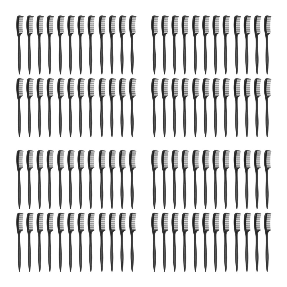 Totority Black 400Pcs Compact Plastic Eyelash Separator Tool And Eyebrow Comb