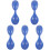 5Pcs Portable Blue Rubber Spoons Soft Safe Eating Tools for Prisons 1
