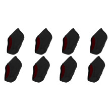 4Pairs Protective Black Heel Covers for Reducing and Swelling