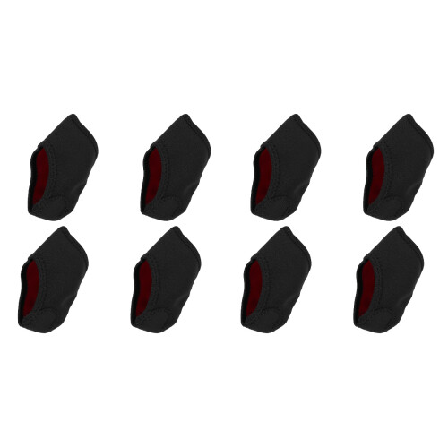 4Pairs Protective Black Heel Covers for Reducing and Swelling