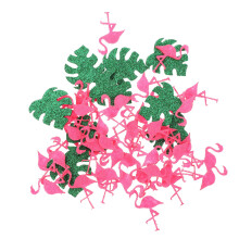 2Pcs Scattered Party Tabletop Confetti Hawaiian Theme Monstera Design