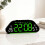 LED Digital Alarm Clock Electric Desk-White shell blue lig 5