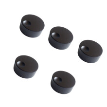 Paquet de 5 boutons de contrôle de Volume en aluminium pour-Noir