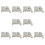 Pack Of 10 Upgrades EW35 Clip Secure Connection No Tool-White 1