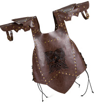 Kunstleer vest rollenspel kostuumoutfit voor-Koffie kleur 09
