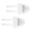 2 Pack Toilet Water bowl Cleaning panel backs Modern-White 1