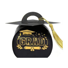 Graduation Season Candy Box Creative Gift Packaging Case-Black
