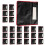 Spacious 42x39cm Polyester Cloth Chair Back Container-Red 1