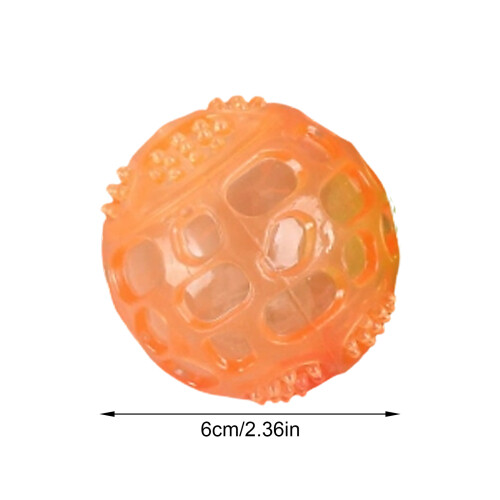 Hundespielzeug, elastischer Kauball mit Spikes und 2