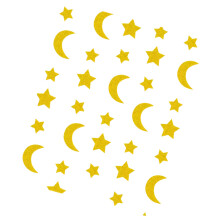 Metallic Pattern Star Hanging Pennant Ornament For-Glitter 2