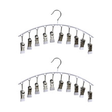 2X Pant Hangers With Sturdy Fasteners Designed For Active-White