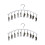 2X Pant Hangers With Sturdy Fasteners Designed For Active-White 1
