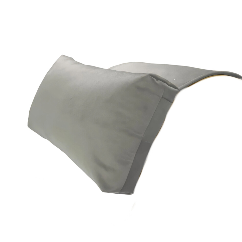 Soft Flannel Cotton Headrest Pillow For Recliners and-Gray