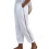 Damen-Freizeithose aus Baumwolle mit Aushöhlung,-Weiß M 1