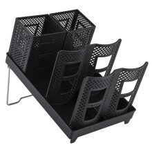 Porte-gobelet démontable, parfait pour les-Double rangée noire