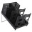 Modern Coffee Station Organizer With Removable-Black Double row 1