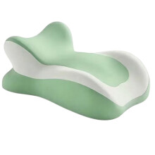 Oreiller moderne en soie de lait avec rembourrage en-Vert 1