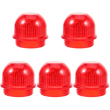 5PiĂšces Coques Protection Rouge PiĂšce Pour Lampes Signalement Maison