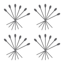 12Paare Flexible Silikon Essstäbchen Und Stab Löffel Für