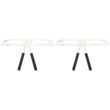 2Pièces Pochoirs Règle Sourcils Beige Outils Sourcils Naturels