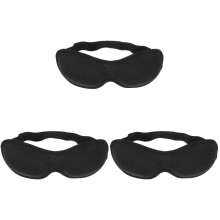 3St Comfortabel Slaapmasker Zwart Met Geheugenfoam Voor Vrouwen