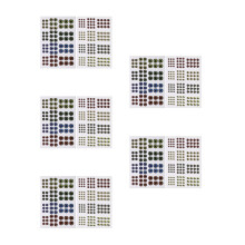 10Sheets Realistic Holographic Fishing Lure Eyes Stickers for DIY Bait