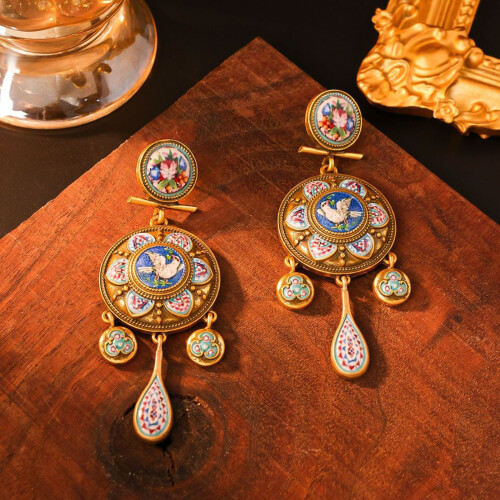 Boucles d'oreilles pendantes classiques d'inspiration-DP 2