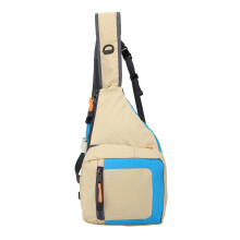 Mochila transversal unissex moderna, bolsa de ombro em nylon respirável com sistema antifurto e uso multifuncional, projetada para o explorador