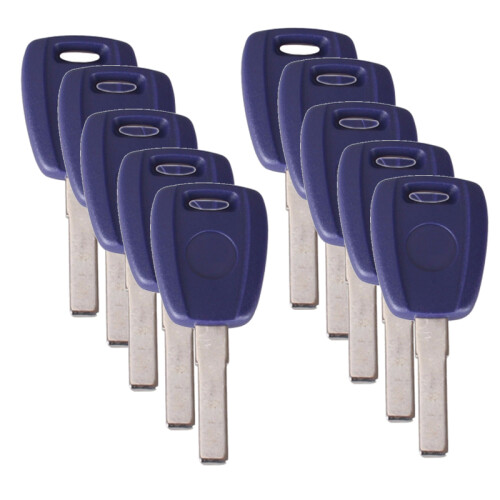 10X Transponder Key Uncut Blade SIP22 Key Shell for  500 Ducato