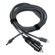 Pour Starlink Car/TYPE-C/ 3-en-1 Adaptateur de Cordon D'Alimentation 5M Branchez et Jouez Space-X Câble de Routeur Mis à Niveau Étanche
