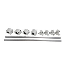 10 Pieces / Set of Optical Axis Linear Axis OD12mm 400mm + SCS12UU Linear Bearing + SK12 Bearing Support 12mm 400mm