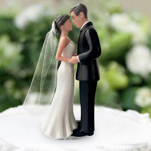 Stylish Plastic Cake Toppers For Wedding Ceremony-White 2