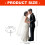 Stylish Plastic Cake Toppers For Wedding Ceremony-White 4