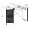 Sewing Online Sewing Table with Fold-out Storage Panel, White/Black Legs 5