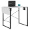 Dart Sewing Machine Table With Folding Top In Charcoal Black / White 3