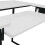 Dart Sewing Machine Table With Folding Top In Charcoal Black / White 4