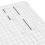 Sewing Online Large Sewing Table, with Gridded White Top and Black Legs 4