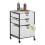 3 Drawer Mobile Storage Organizer In Charcoal / White 2