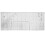 Sewing Online Large Sewing Table, with Gridded White Top and Black Legs 5