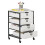 4 Drawer Mobile Storage Organizer In Charcoal / White 2