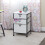 3 Drawer Mobile Storage Organizer In Charcoal / White 6