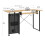 Sewing Online Sewing Table with Fold-out Storage Panel, Wood/Black Legs 5