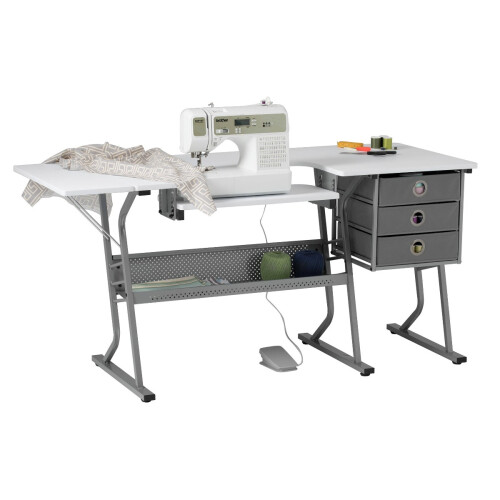 Eclipse Ultra Sewing Machine/ Hobby Table in Grey / White - Sewing Online 13376 2