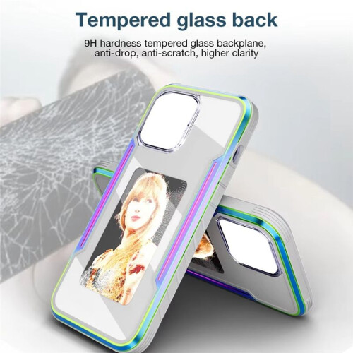 NFC EInk Screen DIY Phone Case Custom Refesh Screen Display Mobile Phone Case Cover for IPhone16 Color 1