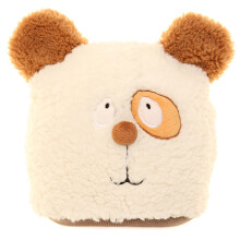 (Cream, 8-12yrs) Jiglz Soft Fleece Animal Beanie Hat