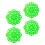 4PCS Flexible Soft Urinal Deodorizer Mats Enzymes Scented-Green 1