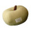 Flannel Covered Round Fruit Shape Throw Pillow-Yellow 25x20cm 1