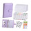 Light Weight Foldable Leather Binders Notebook Compacts-Purple 1