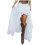 Womens Chiffon Long Skirts Asymmetricals Layered Ruffle-S 1